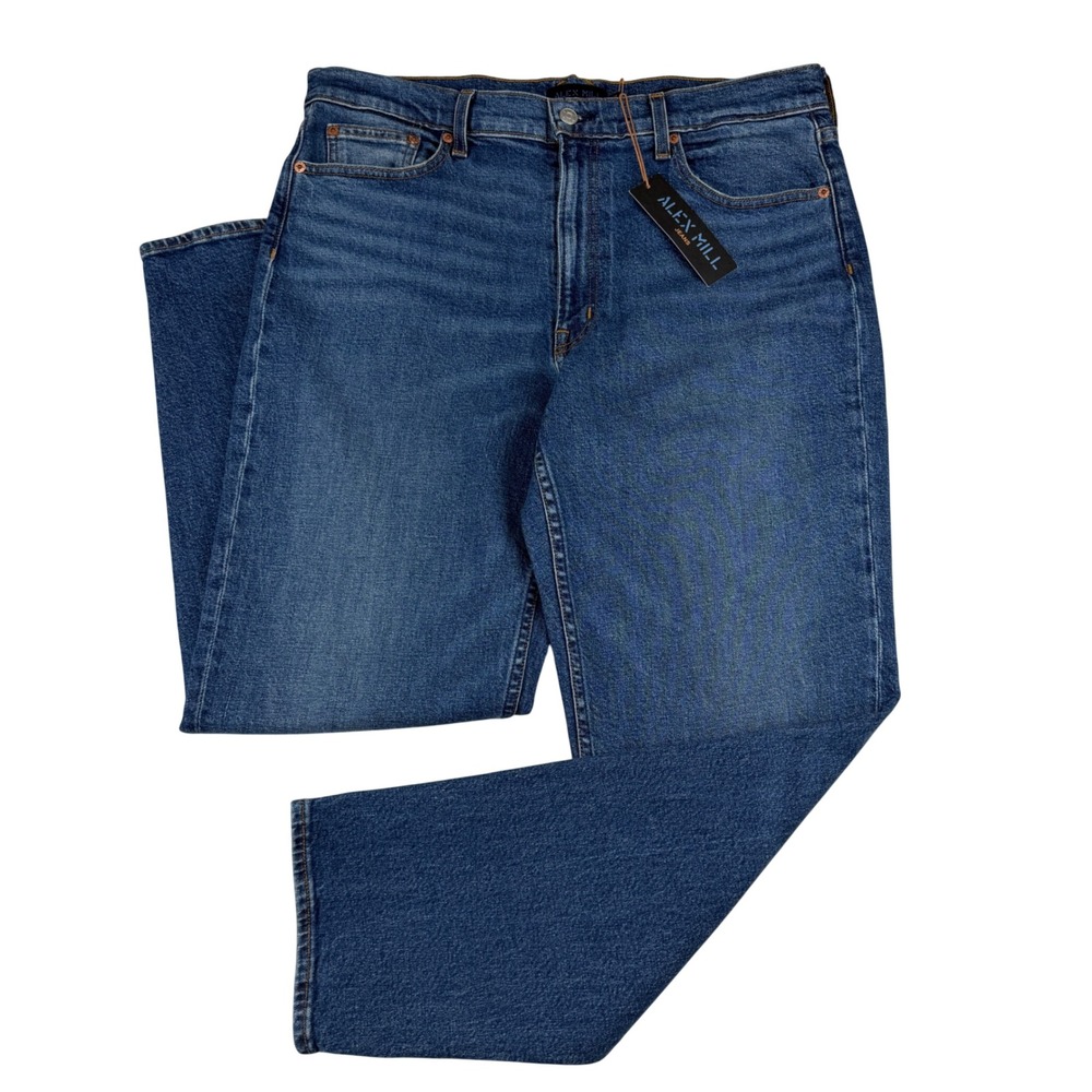 NEW Alex Mill Amber Mid-Rise Slim Jeans Women 32 Vintage Dark Indigo Denim $215